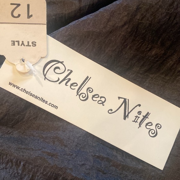 Black Formal Long Maxi Skirt by Chelsea Nights Size 12 NWT Y2K - Picture 10 of 13